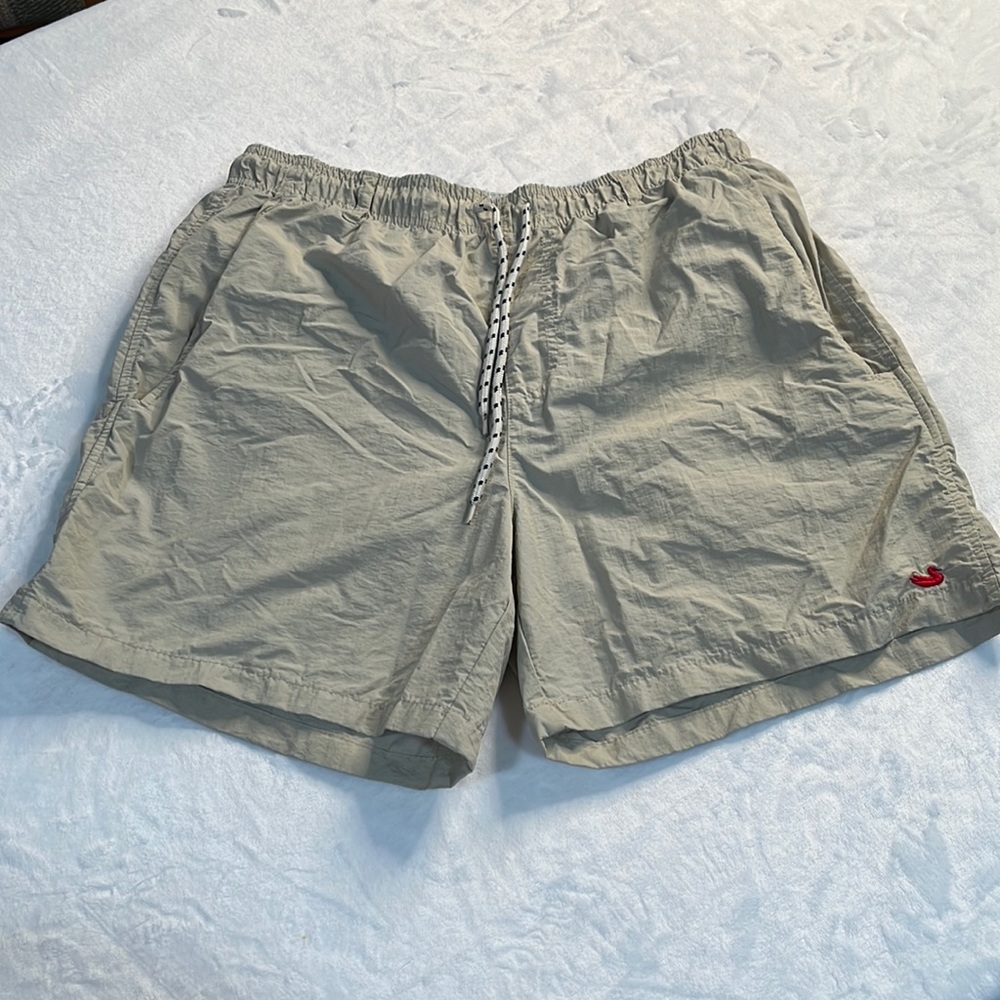 Southern Marsh tan hybrid swim trunks size medium